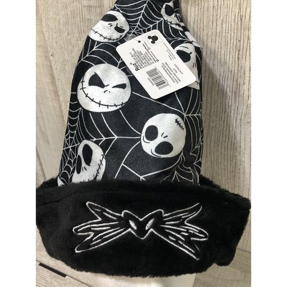 NEW, DISNEY THE NIGHTMARE BEFORE CHRISTMAS JACK Christmas Hat Santa Hat Holiday - Picture 2 of 4